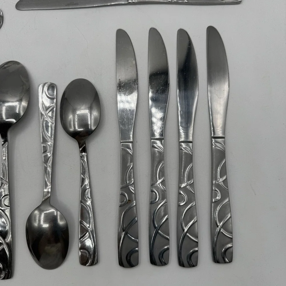 Cambridge Conquest Roam Sand 18/10 Stainless Steel Replacement Flatware Lot 15